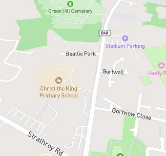 map for St Enda's GAA Club