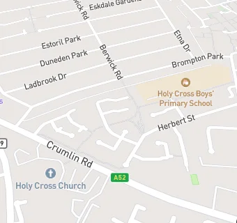 map for Holy Cross Nursery School