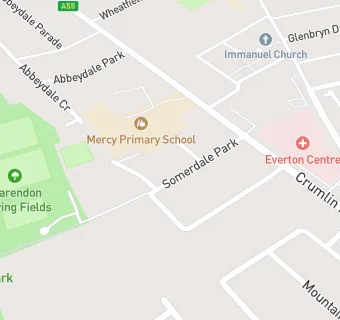 map for Ewarts Bowling Club