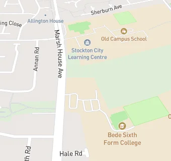 map for SRC Bede Sixth Form