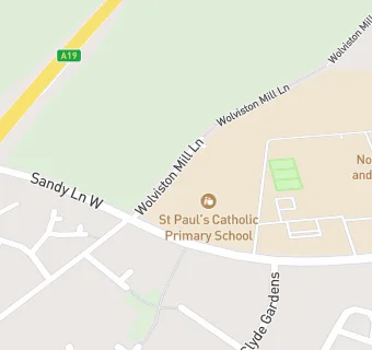 map for St Paul's Roman Catholic Voluntary Aided Primary School