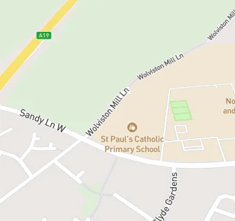 map for St Pauls RC Primary