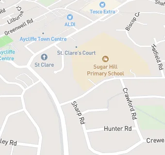 map for Sugar Hill Primary School