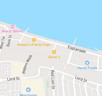 map for Oliver's Fish & Chip Takeaway