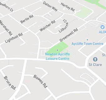 map for Newton Aycliffe Leisure Centre