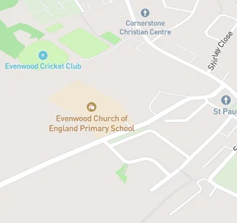 map for Evenwood CofE Primary School