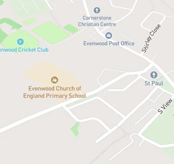 map for Evenwood C of E Primary School