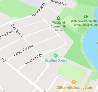 map for Cliftonville Bowling Club Ltd