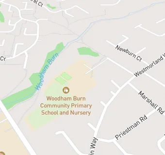 map for Woodham Burn Community Primary School 3518