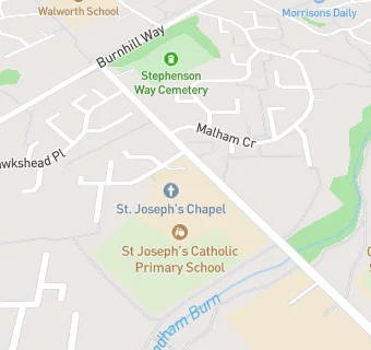 map for St Joseph's Catholic Primary School