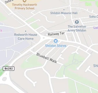 map for Byerley Road Pre-School Group