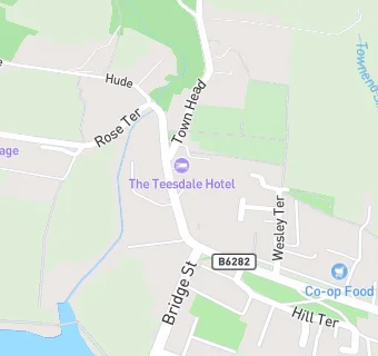 map for The Teesdale Hotel