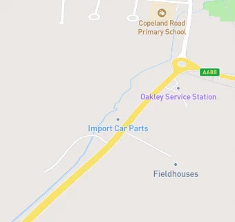 map for Oakley Service Station