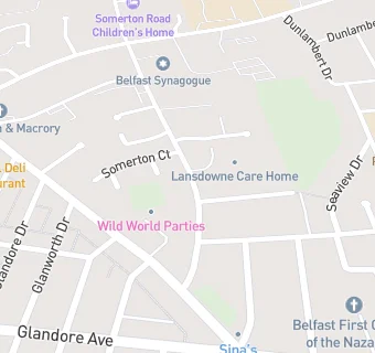 map for Lansdowne Care Home