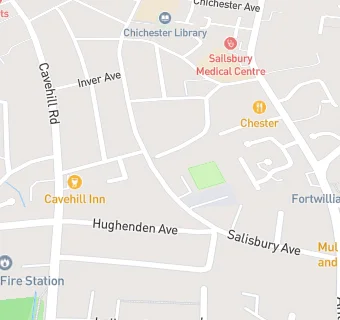 map for Salisbury Bowling Club