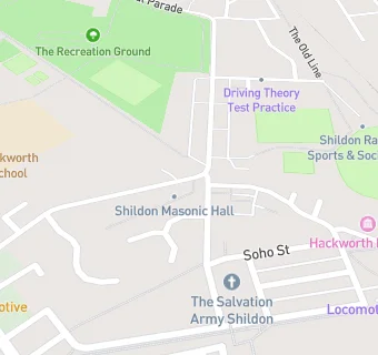 map for Shildon Masonic Hall