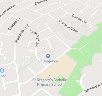 map for St Gregory's Catholic Primary School