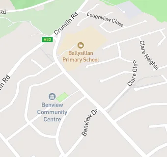 map for Ballysillan Primary & Nursery Schools