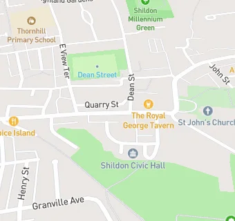 map for Shildon Civic Hall