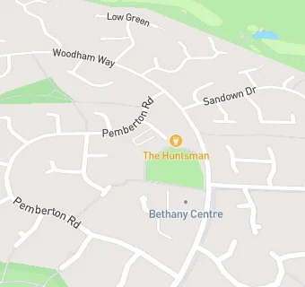 map for Woodham Dental Surgery