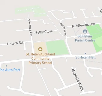 map for Sure Start St Helen Auckland