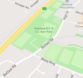 map for HOLYWOOD RUGBY FOOTBALL & CRICKET CLUB