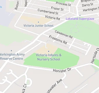 map for Victoria Infant and Nursery School