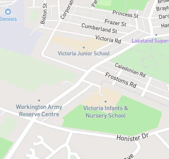 map for Victoria Infants and Nusery School