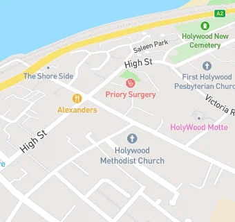 map for Holywood Oxfam Superstore