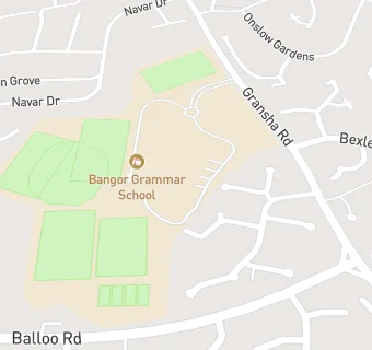 map for BANGOR GRAMMAR SCHOOL CANTEEN (BEE GEES)