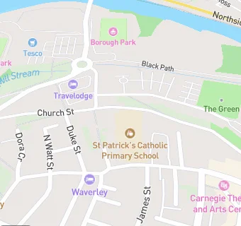 map for St Patrick's Catholic Primary School