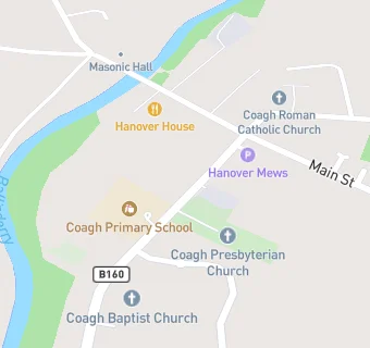 map for Coagh Primary School Meals Kitchen