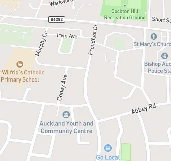 map for Woodhouse Close Church Community Centre