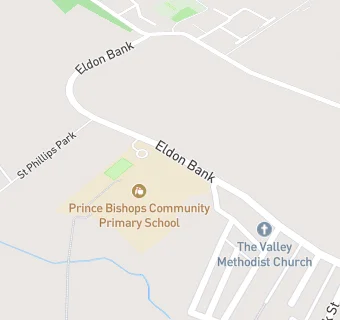 map for Prince Bishops Community Primary School