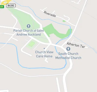 map for Church View Care Home