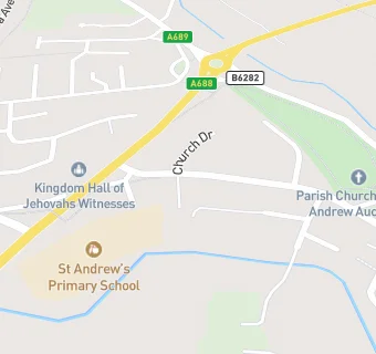 map for St Andrews Primary School