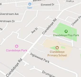 map for CLANDEBOYE ROAD PRIMARY SCHOOL KITCHEN