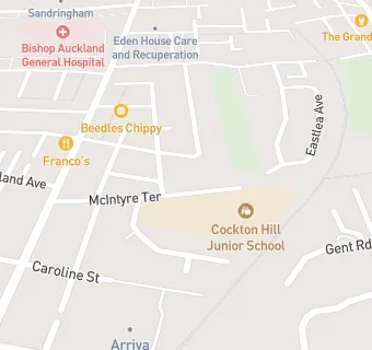 map for Cockton Hill Junior School