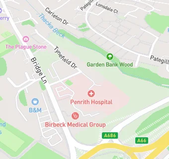 map for Penrith & Eden Community Hospital