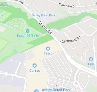 map for Tesco Family Dining Ltd - Newtownabbey