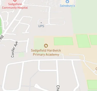 map for Sedgefield Hardwick Primary Academy