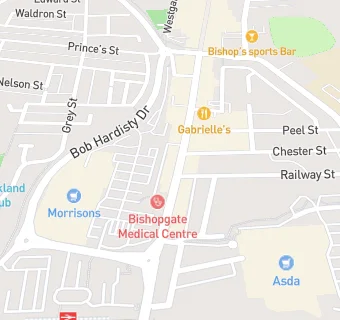 map for Bishopgate Medical Centre