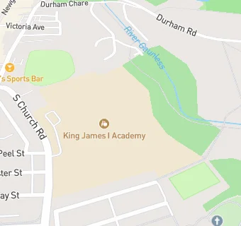 map for King James I Academy Bishop Auckland