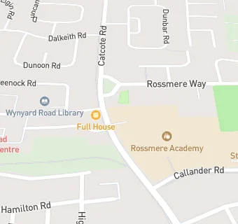 map for Rossmere Primary School