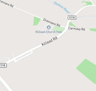 map for Killead Presbyterian Church,