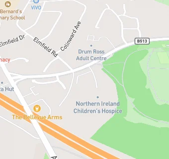 map for Northern Ireland Children's Hospice