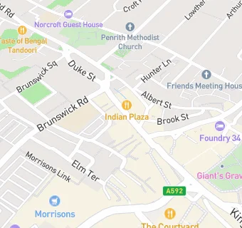 map for Penrith Kebab