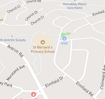 map for St Bernards Primary School Nursery Snacks