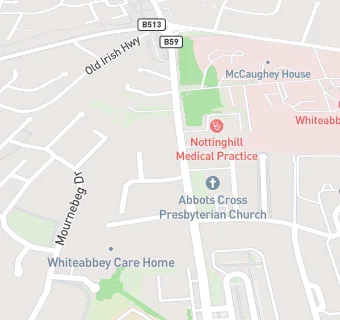 map for Whiteabbey Care Home