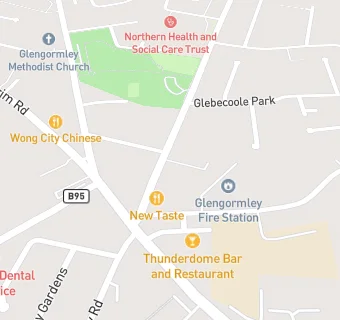 map for Glengormley Baptist Church